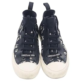 Dior Sneaker aus technischem Mesh Dunkelblau Oblique Größe