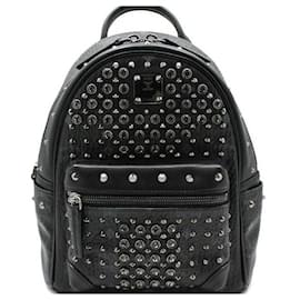 Stark Stud Mini-Rucksack aus schwarzem Visetos - MCM