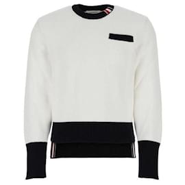 Drei-Streifen-Strick mit Tasche - Thom Browne
