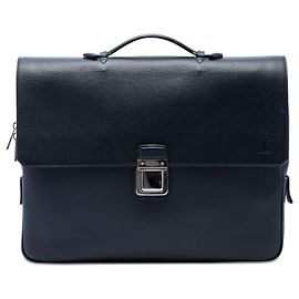 Louis Vuitton Blue Taiga Vassili PM