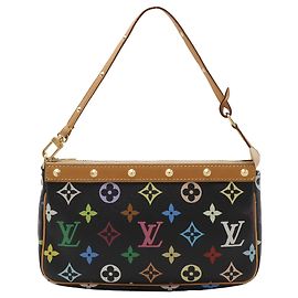 Pochette Accessoires Louis Vuitton Black Monogram Multicolore