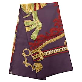 Sciarpa in seta Hermès Purple Bride de Cour 90