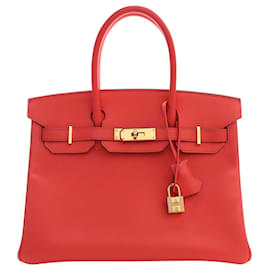 Hermès Red Epsom Birkin Retourne 30