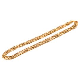 Collana a doppia catena placcata oro Gold Gold Chanel