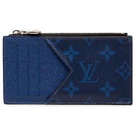 Tarjetero Monogram Taigarama azul Louis Vuitton