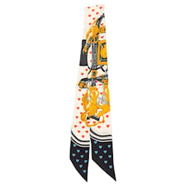 Foulard in seta Hermès White Brides de Gala Love Twilly