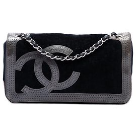 Borsa a Spalla Chanel Black Terry Cloth CC Sport Line