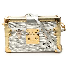 Louis Vuitton Epi Silver Petite Malle