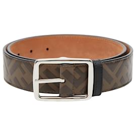 Cintura liscia Fendi Zucca FF Logo