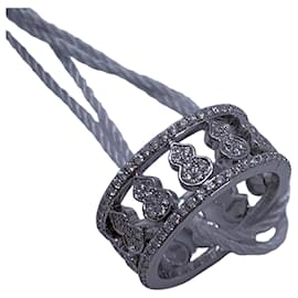 Autre Marque Qeelin Kirin Wulu Eternity Diamantring aus 18k Weißgold