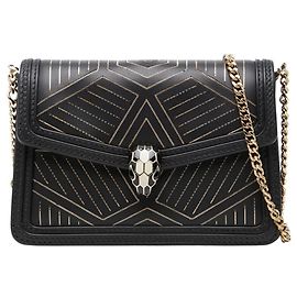 Bulgari Borsa a tracolla con catena Bvlgari Serpenti Diamond Blast
