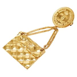 Spilla Vintage Matelassé Chanel Coco Mark