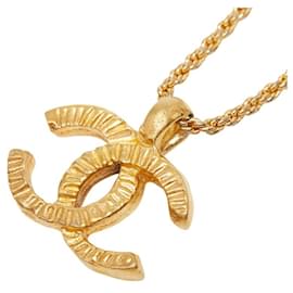 Collana con pendente Coco Mark placcato oro Chanel