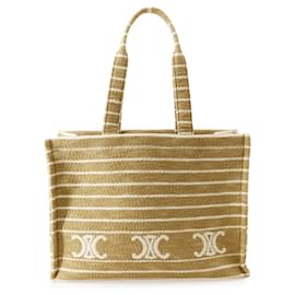 Celine Ivory Canvas Tote Bag - Céline