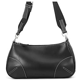 Prada Schultertasche aus schwarzem Leder