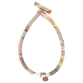 Collier Bride PM en soie multicolore Hermès