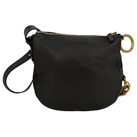 Bolso de hombro Small Knight de Burberry en piel de becerro negro