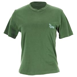 Camiseta Marni con logotipo en algodón verde