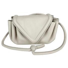 Bolso pequeño Beak Flap en piel napa blanca Bottega Veneta