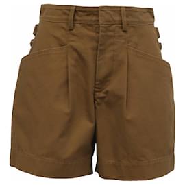 Short plisado Fairy en algodón marrón Isabel Marant