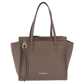 Borsa Tote Amy Salvatore Ferragamo in pelle martellata Medium
