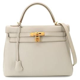Hermès Borsa Hermes Kelly 32 Evercolor Beton