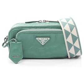 Borsa a tracolla in nappa antique Prada