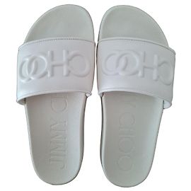 Sandali Jimmy Choo Azari in pelle ecru
