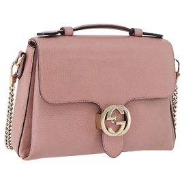 GUCCI Borsa a Mano Interlocking in Pelle 2way Outlet Oro Rosa 510302 Auth ka5225