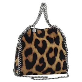 Mini borsa a catena Farabella Stella MacCartney Velluto 2way Marrone 371223 Auth 192123V - Autre Marque