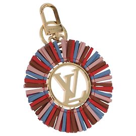 LOUIS VUITTON Porta-chaves Fringe Key Holder metal Gold M68463 LV Auth 190687M