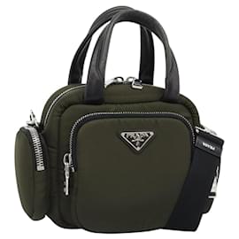 Borsa PRADA Nylon 2way Khaki Silver Auth SW2636SAM