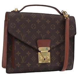 LOUIS VUITTON Borsa Monogram Monceau 28 M51185 LV Auth BA14480