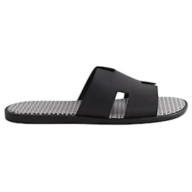 Sandales Hermès Izmir en cuir noir taille 44