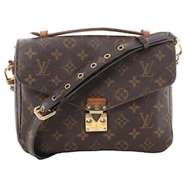 Borsa a tracolla Louis Vuitton Metis MM in tela Monogram marrone M44875