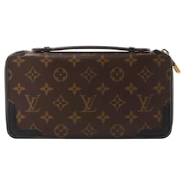 Cartera Louis Vuitton Macassar Daily Organizer Monogram Marrón x Negro M60679