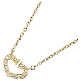 Collana Cartier C Heart in diamante e oro giallo 18K