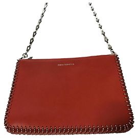 Paco Rabanne Borsa a tracolla in pelle arancione
