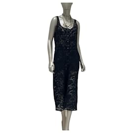 Tuta da sera in pizzo nero Chanel - Taglia 44 Usato