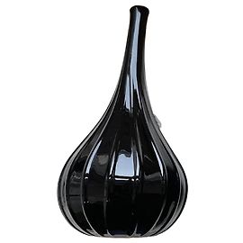 Autre Marque Vaso Salviati Murano Drops 17 cm Nero Lucido