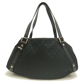 Sac cabas Gucci Abbey noir en toile GG