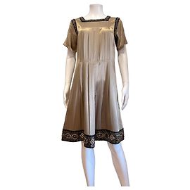 Vestido de seda con adornos Etro