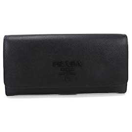 Portafoglio lungo bi-fold Prada