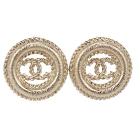 Chanel Coco Mark Gold Stud Ohrringe