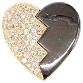 Broche Cœur en Strass Yves Saint Laurent