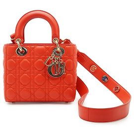 Dior Borsa piccola Christian Orange Red Lady My ABC Cannage