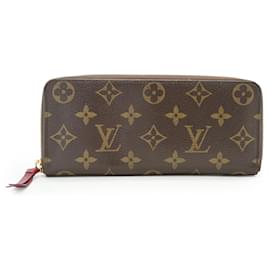 Louis Vuitton Cartera Monogram Clemence Long Wallet Fuchsia