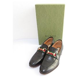 Gucci Webline Leder Loafer Pumps