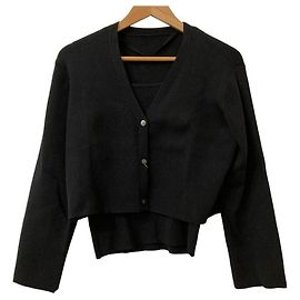 Autre Marque N. Natural Beauty Basic Rippstrick-Ensemble Cardigan
