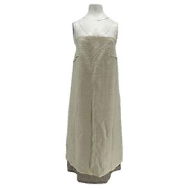 Trussardi Jeans Leinenkleid Beige M